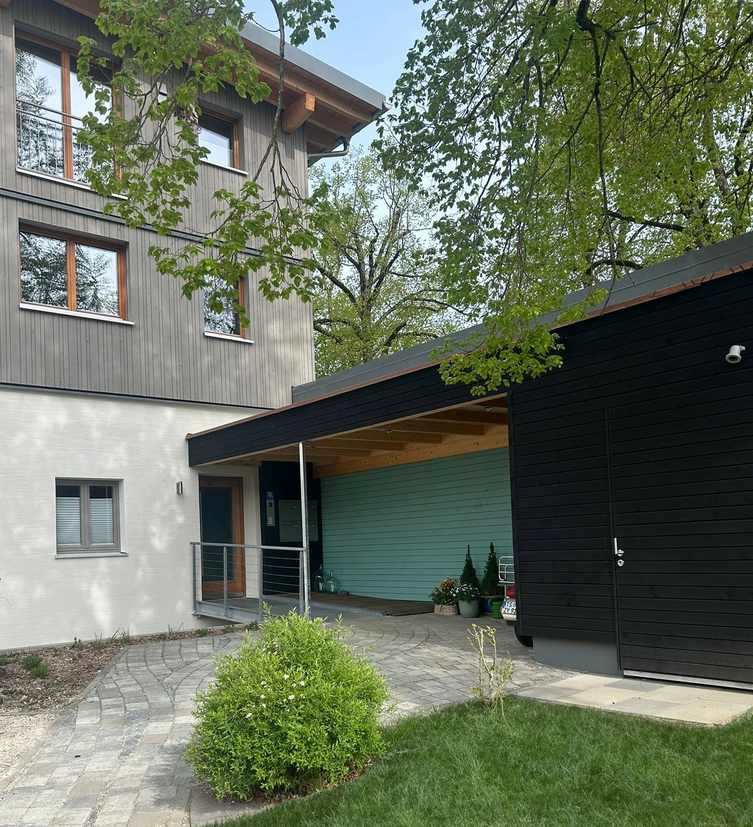 Au&szlig;enbereich Ferienwohnung Lindennest