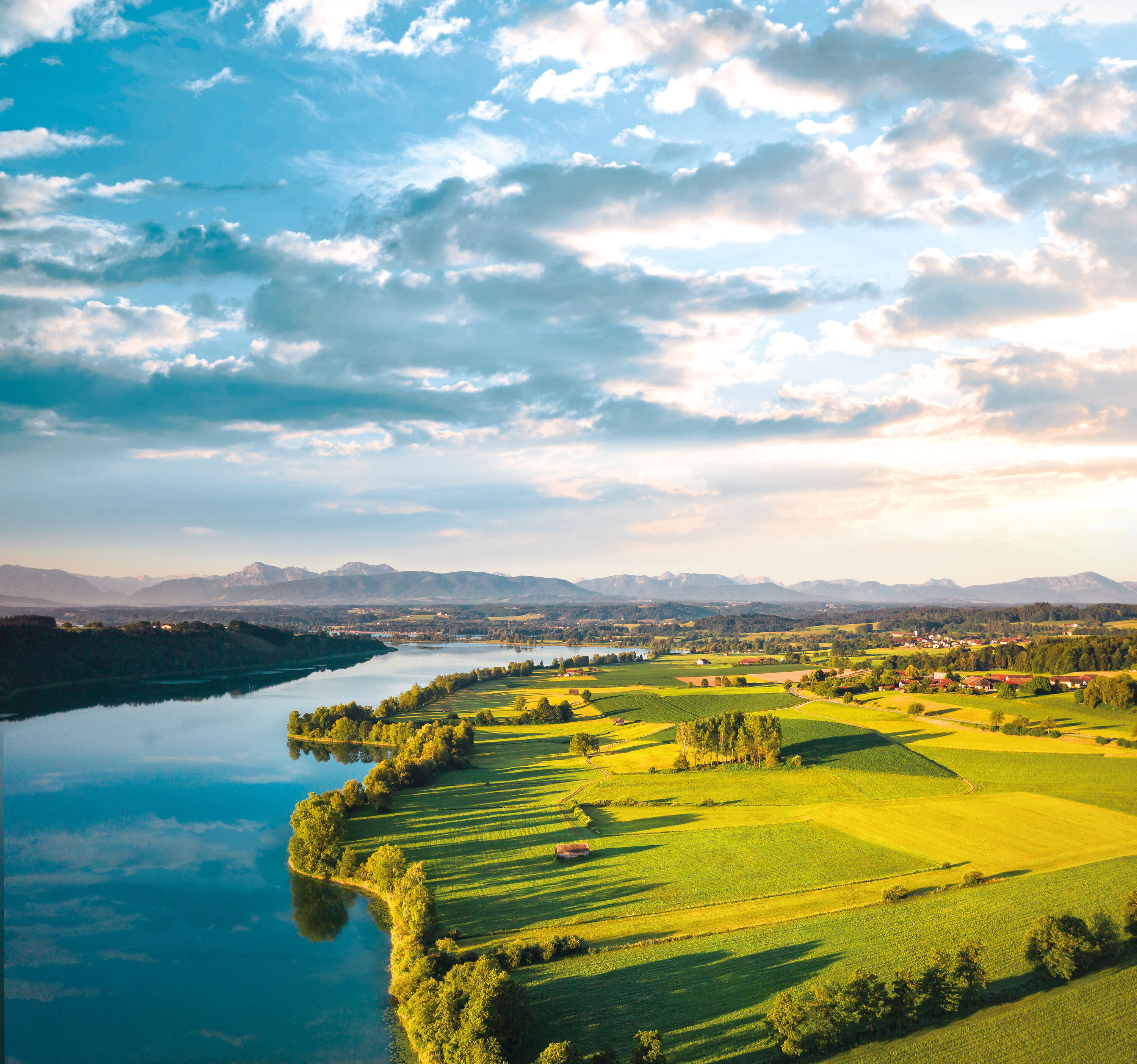 Luftbild Tachinger See