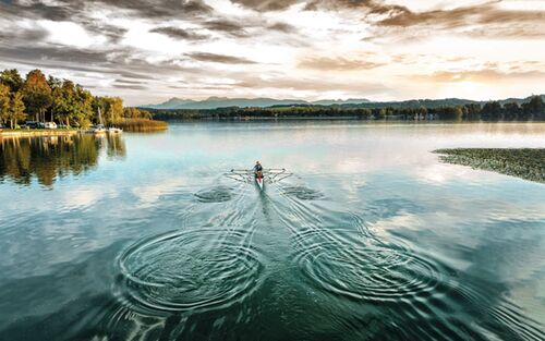 Rudern Am Waginger See Richard Scheuerecker