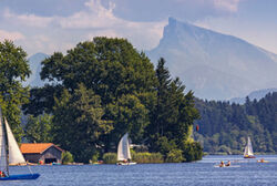 Segelboote Am Waginger See Richard Scheuerecker
